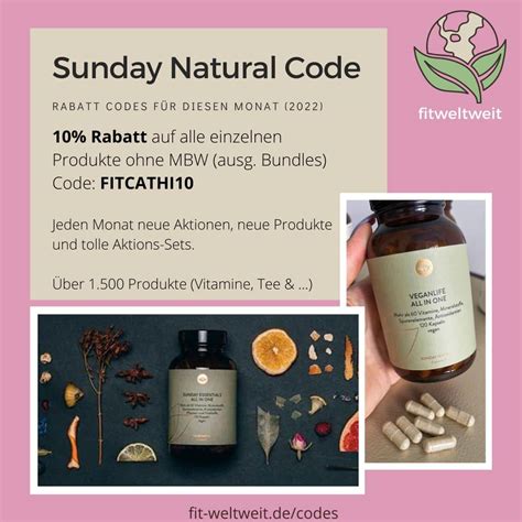 sunday natural code influencer|Sunday Natural Influencer Gutscheine & Coupons